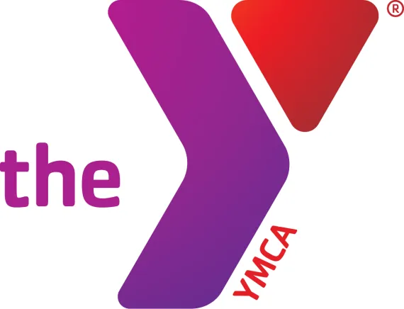 Purple and Red YMCA logo